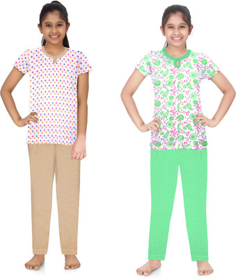 BARATHIDEVI TEX Girls Casual Top Pant(COMBO2)