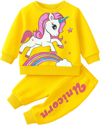 Kuchipoo Girls Casual Sweatshirt Track Pants(Multicolor 155)