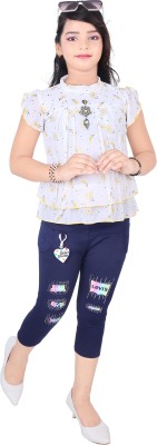 Little Angel Girls Party(Festive) Top Pant(yellow)