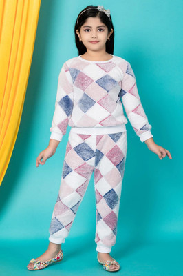 ChromaFashion Girls Party(Festive) Top Pant(Multicolor)