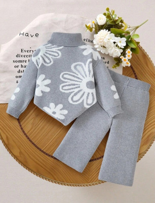 MISCHIF FASHION Boys & Girls Disney Princess Casual Top Pant(GREY)