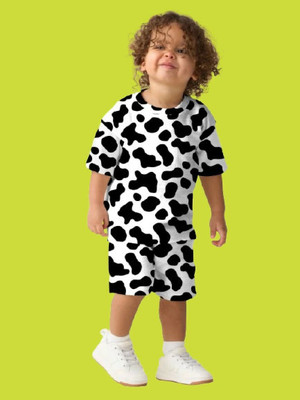 Kryvyn Boys & Girls Casual T-shirt Shorts(black)