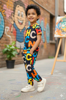 Sagar Impex Boys Casual T-shirt Pant(MULTICOLOUR)