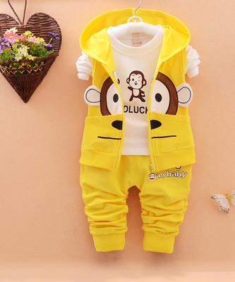 S.R AAYAT FASHION Baby Boys & Baby Girls Party(Festive) Jacket Track Pants(YELLOW)