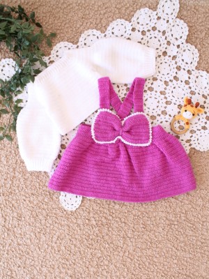 Woonie Baby Girls Casual Dress Cardigan(Purple)