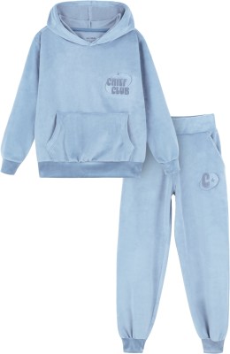 Nap Chief Boys & Girls Casual Sweatshirt Track Pants(Sky Blue)