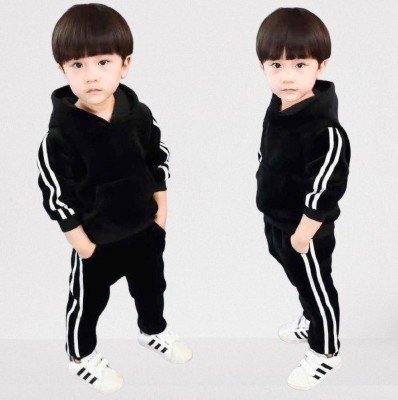 Kwikk Baby Boys & Baby Girls Casual Track Suit Track Pants(black)