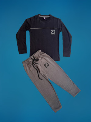 KAYES Baby Boys Casual T-shirt Pant(BLACK)