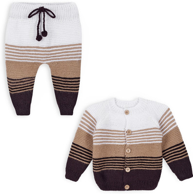 Windrop Solutions Baby Boys & Baby Girls Casual Sweatshirt Pant(BROWN)