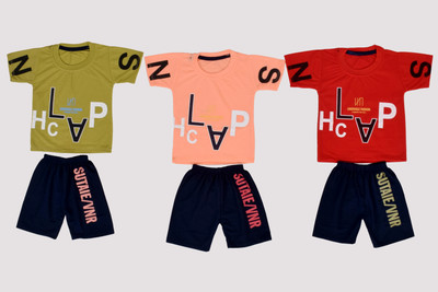 MA GROUPS OF CREATION Baby Boys Casual T-shirt Capri(MULTICOLOR)