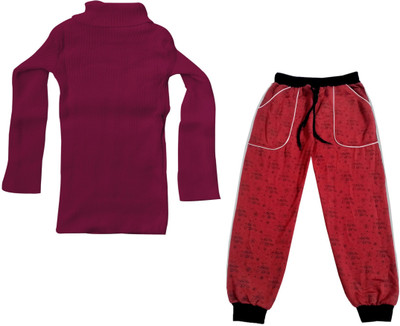 Indistar Boys & Girls Casual Sweatshirt Pyjama(Multicolor)