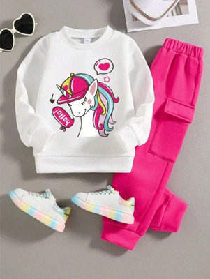 The Style Trader Boys & Girls Party(Festive) T-shirt Pant(Pink)