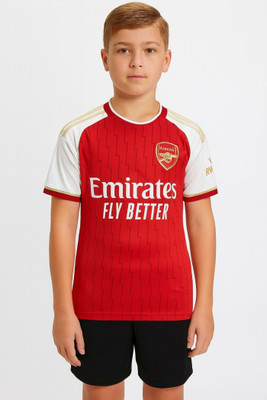 BUGOAT Boys & Girls Casual T-shirt Shorts(Red)