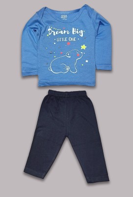 CozyCoo Baby Boys & Baby Girls Casual T-shirt Pyjama(Multicolored)