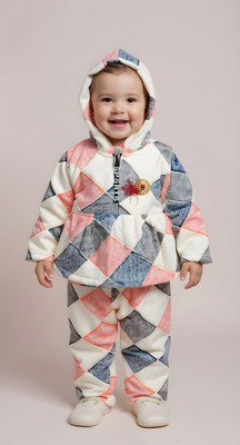 VNOTTY FASHION Baby Girls Casual Sweater Pyjama(Pink)
