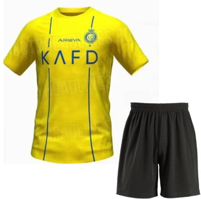 UNIQ Boys & Girls Casual T-shirt Shorts(Yellow)