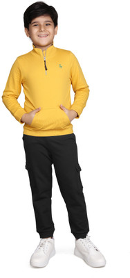 Plum Tree Boys Casual Sweatshirt Track Pants(MANGO)