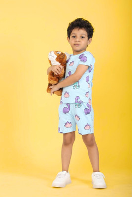 Jam & Sugar Boys Casual T-shirt Shorts(Sky Blue)