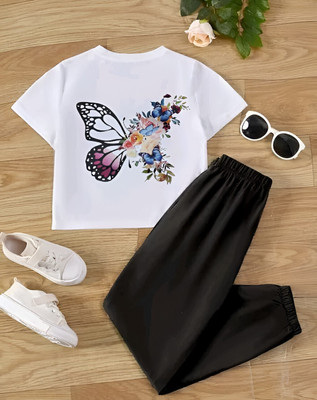 Tarent Hunt Girls Casual Dress T-shirt(FLY BLK)