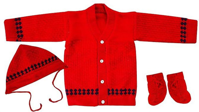 Jugoba Baby Boys & Baby Girls Casual Sweater Pant(Red)