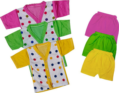 ReshmaaEnter Baby Boys & Baby Girls Casual T-shirt Pyjama(C-4-5-6)