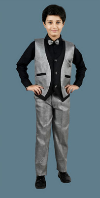 Go Berry Boys Party(Festive) Shirt Pant(GREY H)