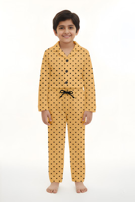MYO Boys & Girls Casual T-shirt Pyjama(PEACH)