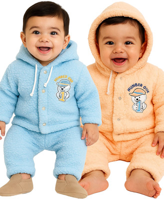 RELANE Baby Boys & Baby Girls Casual Sweater Pyjama(SKY)