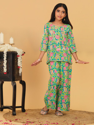 Trampoline Girls Party(Festive) Top Trouser(Green)