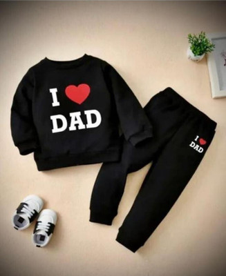 MUCARE Baby Boys & Baby Girls Casual T-shirt Pyjama(BLACK)