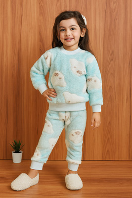JhilikGarments Baby Girls Mickey Casual Top Pant(Sky Blue)