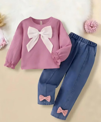 8 N STYLE Baby Girls Casual Top Pant(Blushberry)