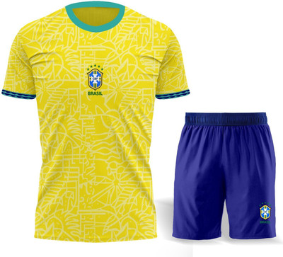 HouseOfCommon Boys & Girls Casual T-shirt Shorts(YELLOW)