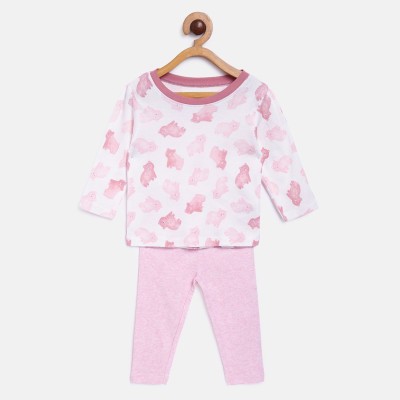 MINI KLUB Baby Girls Casual Top Legging(Multi)