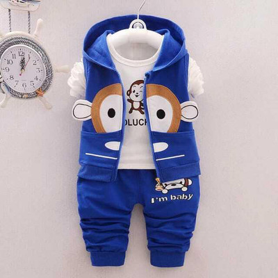 S.R AAYAT FASHION Baby Boys & Baby Girls Mickey Party(Festive) Jacket Track Pants(BULU)