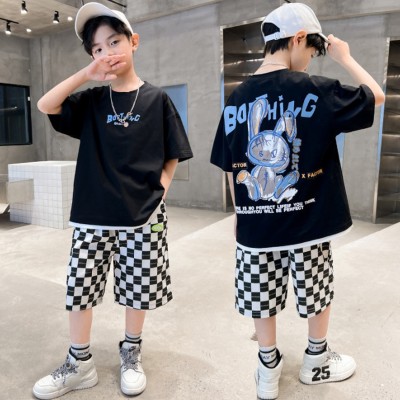 Billyball Boys Casual T-shirt Shorts(Black)