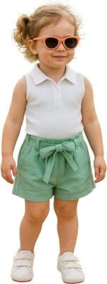MiniMighty Baby Boys Casual T-shirt Shorts(GREEN)