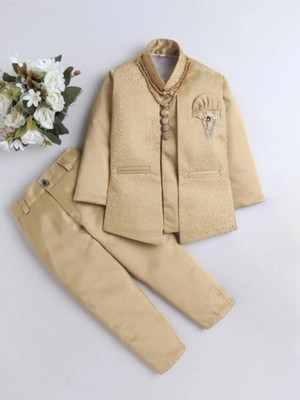 KIDCHAMP Boys Party(Festive) Coat Trouser(Beige)