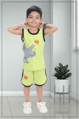 Smuktar garments Baby Boys Casual T-shirt Pant(MULTICOLOUR)