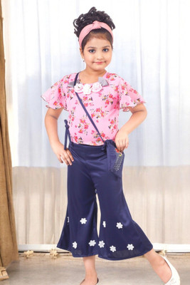 HouseOfCommon Girls Party(Festive) Tunic Jegging(PINK)