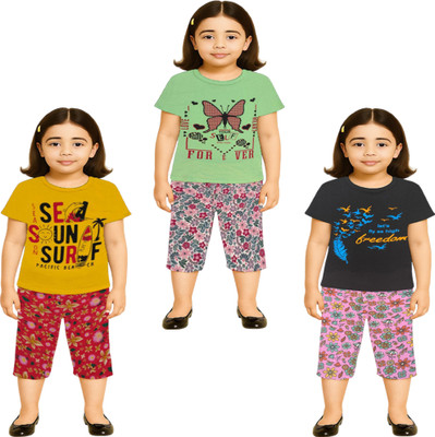NK TRENDZ Girls Casual Pyjama Pyjama(YW-PIS-BK)