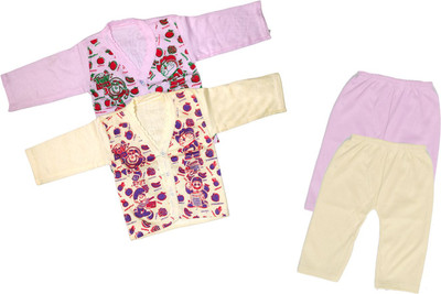 ReshmaaEnter Baby Boys & Baby Girls Casual T-shirt Pyjama(B-4-5)