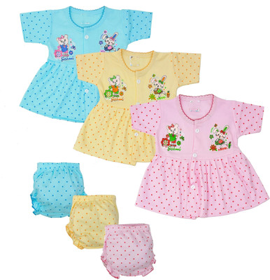 Shyamcollections Baby Girls Party(Festive) Top Shorts(Multicolor)