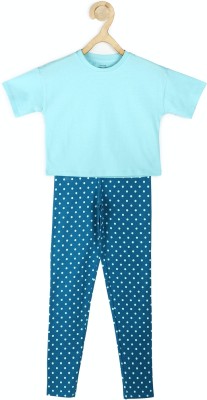 PETER ENGLAND Girls Casual T-shirt Legging(Blue)