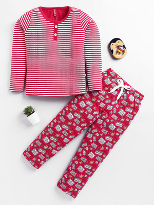 Here&Now X Game Begins Girls Casual Top Trouser(Red)