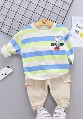 Dulali Baby Boys & Baby Girls Casual T-shirt Pant(Multicolor)