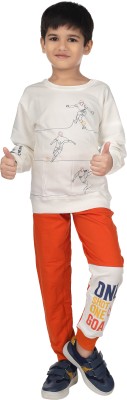 MR Feshion Boys Casual T-shirt Pyjama(White)