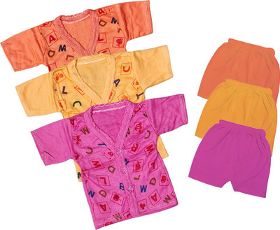 ReshmaaEnter Baby Boys & Baby Girls Casual T-shirt Shorts(D-1-2-6)