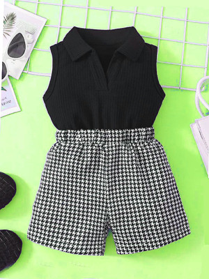 HouseOfCommon Girls Party(Festive) T-shirt Shorts(Black)