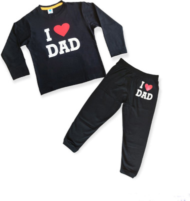 MUCARE Baby Boys Casual T-shirt Trouser(BLACK)